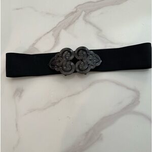 BLACK & GRAY CINCH BELT